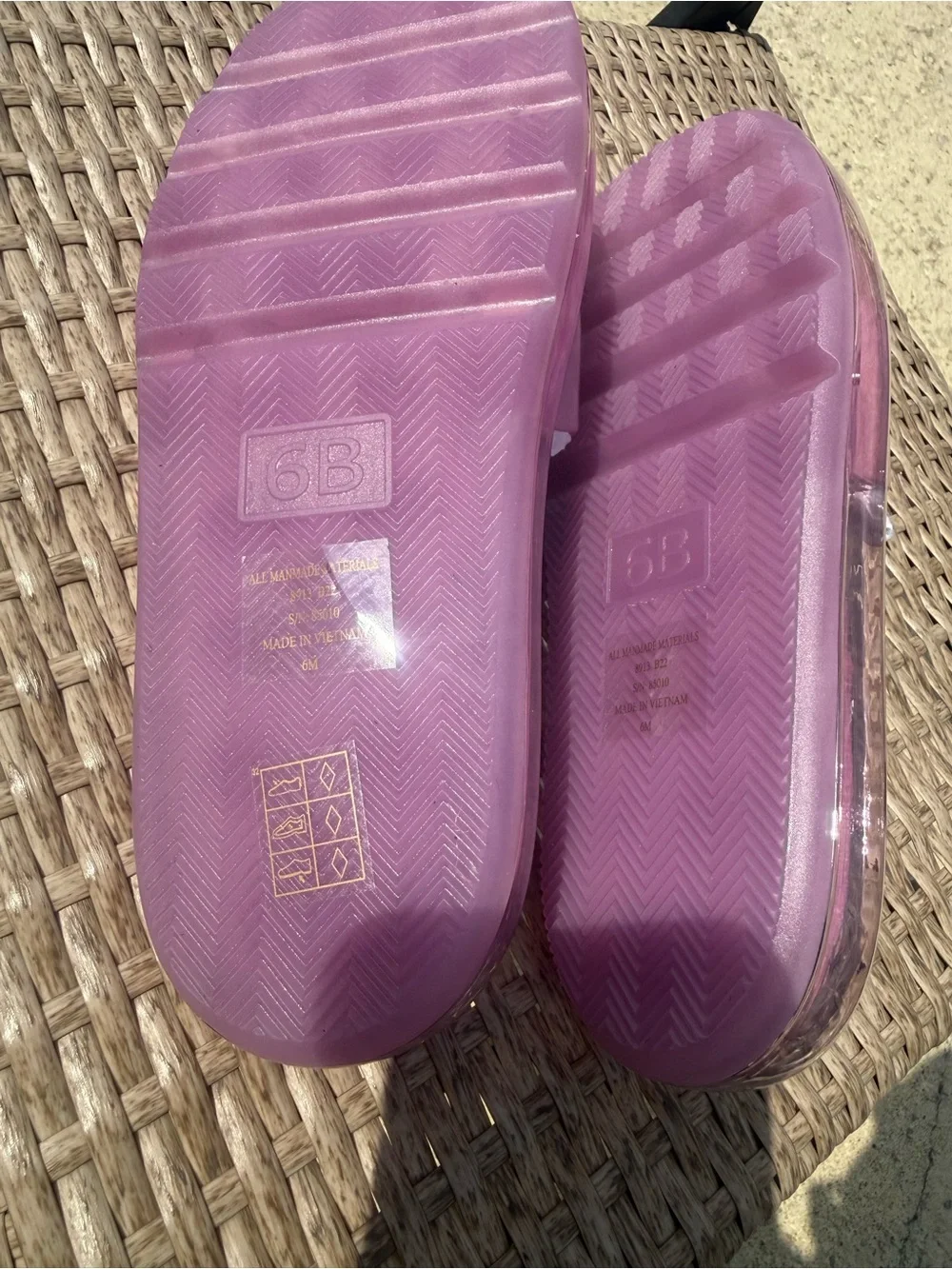 Tory Burch Violet Purple Bubble Jelly Slide Sandal